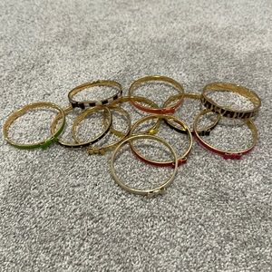 Kate Spade bangle bracelets (12 total)